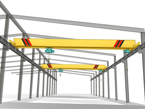 10吨悬挂式行车的主梁结构设计与构造