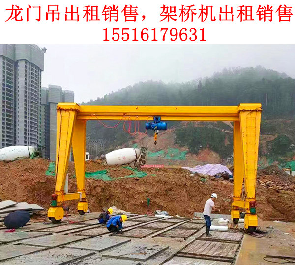 欧式龙门吊架设无需高强度混凝土